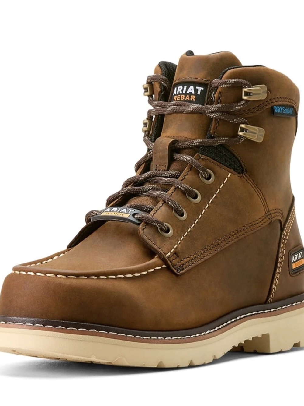 Mens 11 Medium ARIAT Work Rebar Lift Waterproof Work Boots Soft Toe NEW WITH Tag